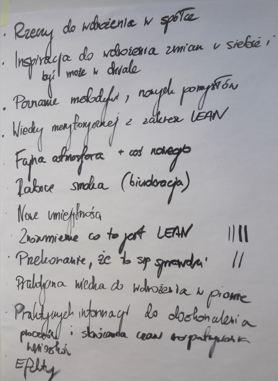 12 OCZEKIWANIA 12 Pomysły do wdrożenia w spółce Inspiracja do wdrożenia zmian u siebie i być może w dziale Poznanie metodyk Pozyskanie nowych pomysłów Pozyskanie wiedzy merytorycznej z zakresu lean