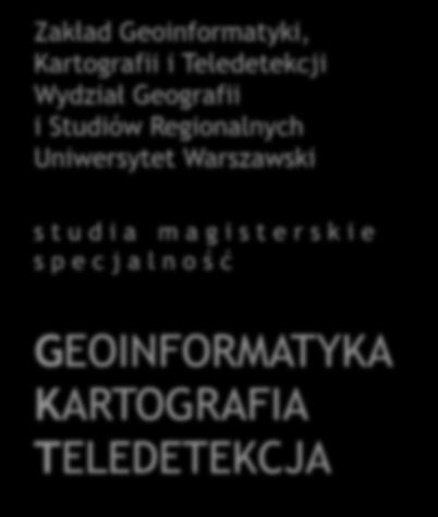 Zakład Geoinformatyki, Kartografii