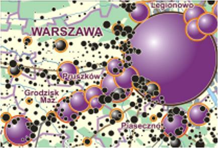 rowerowej Pobrzeża Gdańskiego Prezentacja kartograficzna przemysłu, rolnictwa i usług w