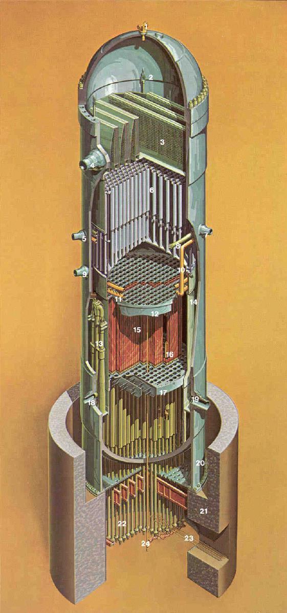 Zbiornik reaktora Zbieralnik pary Separatory