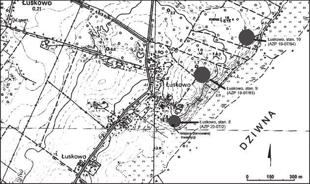 Ryc. 1. Łuskowo, gm. Wolin, stan. 8 (AZP 20-07/2).