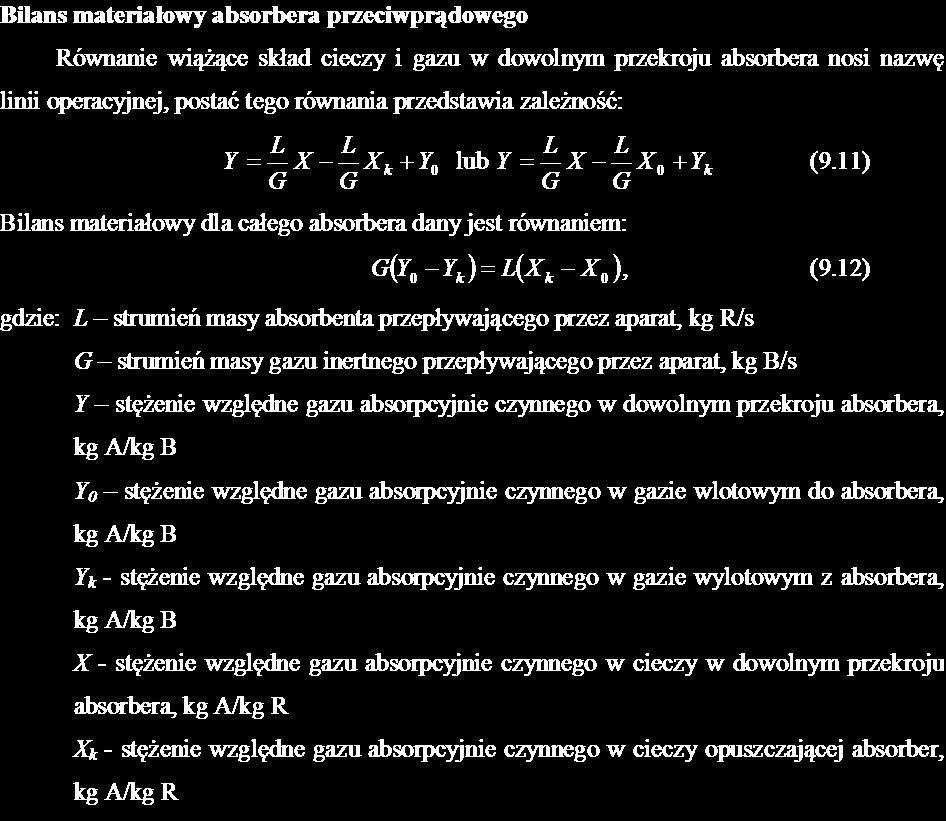 X 0 - stężenie względne gazu absorpcyjnie