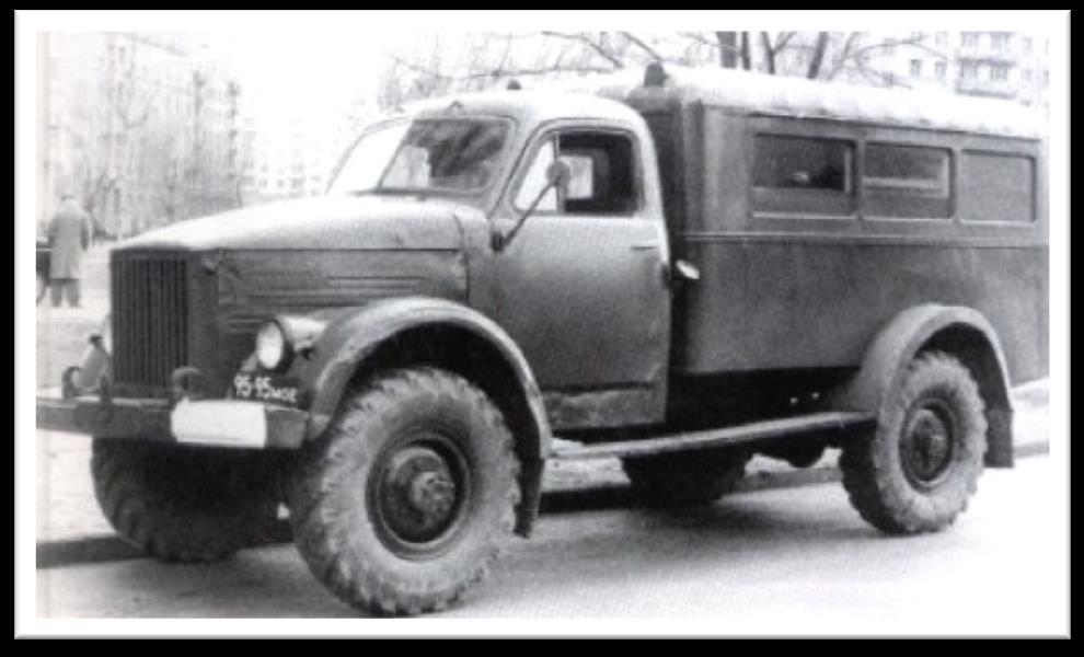 Aparatownia P-233TM zamontowana byłą na pojeździe GAZ-63E. Samochód GAZ-63 Kolejna aparatownia jest mi bliska z osobistych powodów.