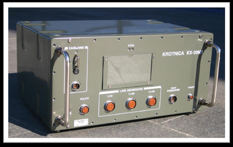 logowych, typu MB, CA, CB i cyfrowych z kodowaniem CVSD (16, 32 lub 64 kb/s) lub PCM 63 kb/s; obsługa abonentów ISDN BRI; obsługa terminali transmisji danych 16/32/64/128 kb/s.