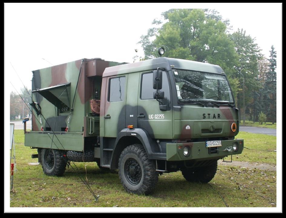 zespół zakończeń liniowych; krotnica cyfrowa KX-30/PCM/P2; krotnice cyfrowe KX-30M; komputer pokładowy; lokalne stanowisko operatorskie; węzeł pakietowy WP-40A2; dwa zespoły spalinowo-elektryczne