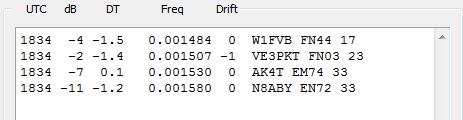 Archiwum programu WSPR-X zawiera dwa pliki dźwiękowe, które mogą być pomocne w trakcie uruchamiania i konfiguracji programu.