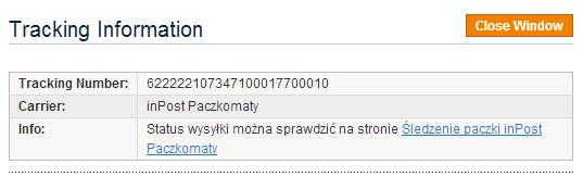 Zamówienia zaznaczając interesujące nas przesyłki i