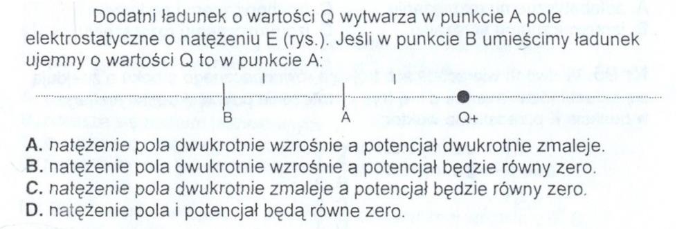 b 28 E ; V E = E 1 + E 2 Rysunek wektorów V=V 1 +V 2 E=2kQ/r 2 V=0 b
