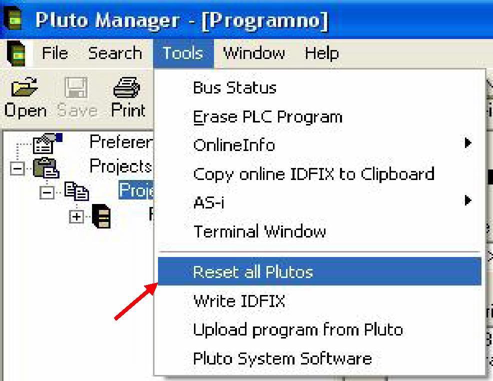 10. Resetowanie alarmów sprz towych Pluto Manager informacje rozszerzone 9/11 Firmware Pluto obs uguje wiele sprz towych/wewn trznych komunikatów alarmowych