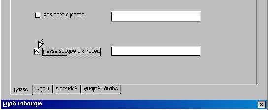 1. Filtr raportów - PASZE Pozwala wybrać tylko pasze o określonym numerze ID lub pomijać próbki