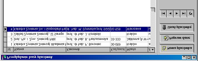 Zarządzanie Placówkami Wprowadzone dane pozwalają identyfikować próbki pochodzące z tej samej placówki w Bazie Centralnej.