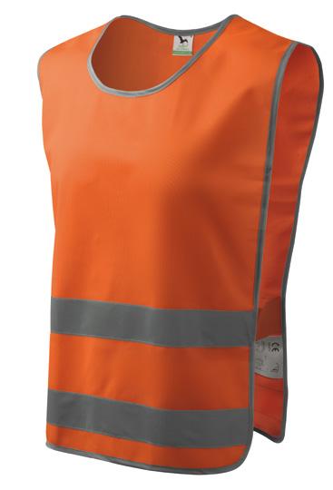 numer produktu 910 numer produktu 9 CLASSIC SAFETY VEST kamizelka odblaskowa 1 % poliester, retrorefleksyjne paski Silver Fabric DM D12, 1 % poliester, certyfikowany materiał spełniający normowane