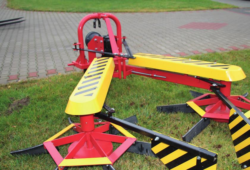 8 WYMIATACZE GAŁĘZI W ofercie firmy Rewera znajdują się także maszyny umożliwiające usuwanie spod koron pędów i gałęzi po cięciu drzew.