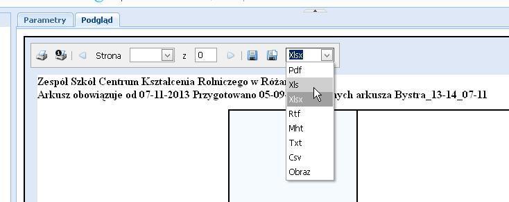 Dokumenty pięknie generują się w wersji *pdf, niestety, należy mieć świadomość, że drukują się mniej idealnie.