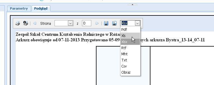 Dokumenty pięknie generują się w wersji *pdf, niestety, należy mieć świadomość, że drukują się mniej idealnie.