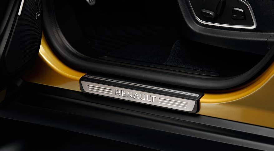 Wykończenie ze stali nierdzewnej, sygnatura Renault, chroni też progi pojazdu. Zestaw 2 nakładek progowych (prawa i lewa).
