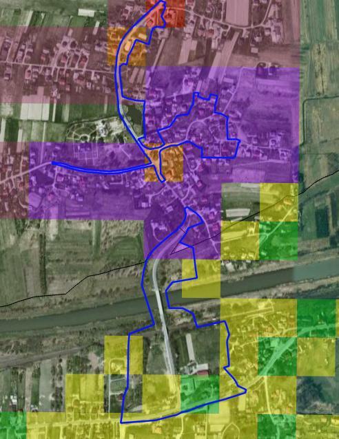 S t r o n a 71 Podobszar rewitalizacji Nr9,16 Wartości wskaźników na tle zdjęcia satelitarnego Sołectwa Ochodza oraz Zelczyna Granice podobszaru rewitalizacji Uzasadnienie: podobszar obejmuje