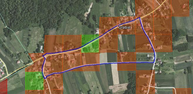 S t r o n a 75 Podobszar rewitalizacji Nr18 Wartości wskaźników na tle zdjęcia satelitarnego Sołectwo Grabie Granice podobszaru rewitalizacji Uzasadnienie: podobszar w całości w obszarze wskaźnika