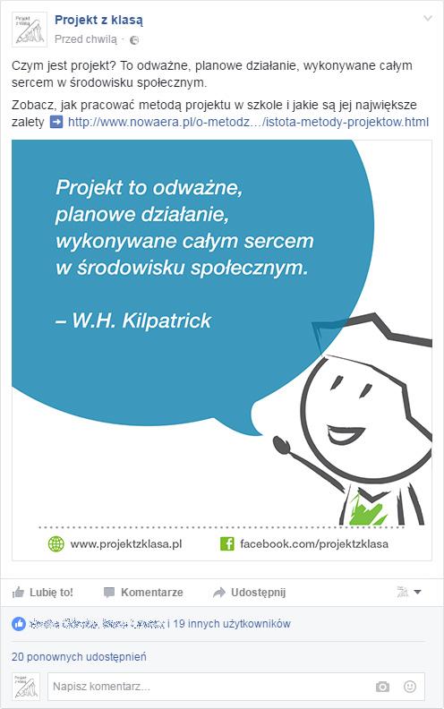 Warto zatem prezentować informacje o projekcie w sposób interesujący dla osób, które je zobaczą, i dopasowany do medium, w którym się z nimi zetkną.