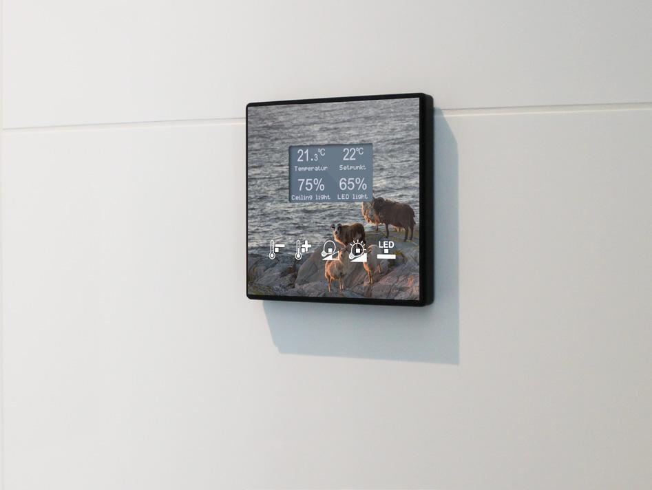Panel Square TMD-Display w hotelu Panorama Hotel & Resort (Sotra Norwegia): www.panoramahotell.