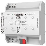 Przycisk resetowania zasilacza oraz dioda LED do sygnalizowania stanu zasilacza, zabezpieczenie przed zwarciem i przeciążeniem. Napięcie zasilania 230/110V~ 50/60Hz. ZN1PS-320MPA110 (90 x 60 x 80 mm.
