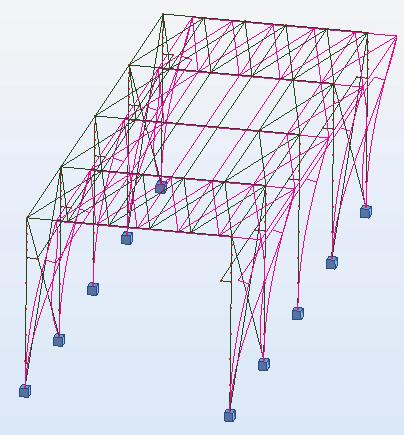 TEIGENVALUE PROBLEMS IN STABILITY OF INDUSTRIAL STEEL BUILDING WITH A HANDLING SYSTEM is shown in Figure 5.