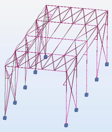 Urszula Pawlak, Michał Szczecina Table 4. Displacement values eigenvector for critical force 3 Node Case Form Eigenvector UX Eigenvector UZ Eigenvector RY 2 3 3-0.00172898 0.00001100-0.