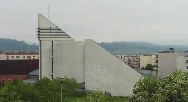 In the urban landscape due to dominant high buildings, no longer a strong dominant architecture.