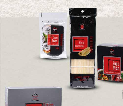 CZARNY SEZAM 50 G 53356556 4 49 4 z VAT 4.72 ZESTAW DO SUSHI 770 G 57479578 45 00 z VAT 47.25 5 99 z VAT 7.37 MATA BAMBUSOWA 1 SZT. 52075512 ZUPA MISO 75 G 64440688 99 z VAT 5.39 7 79 z VAT 8.