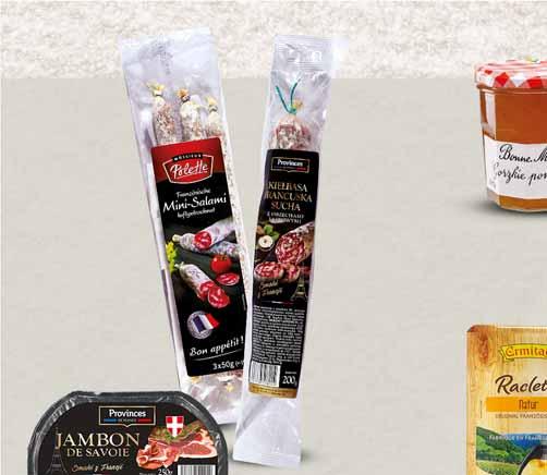 SALAMI FRANCUSKIE MINI 150 G 34792168 8 39 z VAT 8.81 1 SZYNKA SAVOIE PLASTRY 250 G 38394920 z VAT 17.