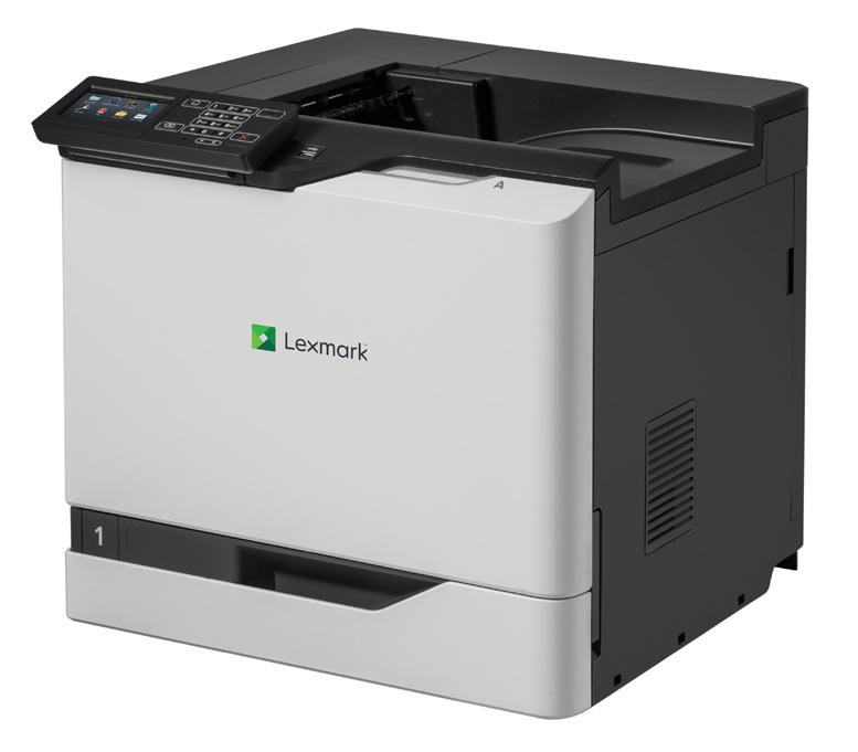 Seria Lexmark CS820 Dzięki wysokiej wydajności drukowania dla grup roboczych oraz CS820de profesjonalnej jakości wydruków w kolorze urządzenie Lexmark CS820 wyróżnia się na tle konkurencji nie tylko