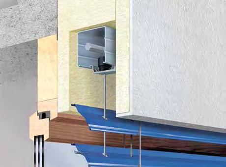 Technologia w detalach Przekrój pionowy: przykład systemu zabudowanego System zabudowany hl 60 hs p hg min. 10 min. 65 min. 65 tn min. 130 Listwa górna z korbką tn min. bk ca. 100 MBMA+ min.