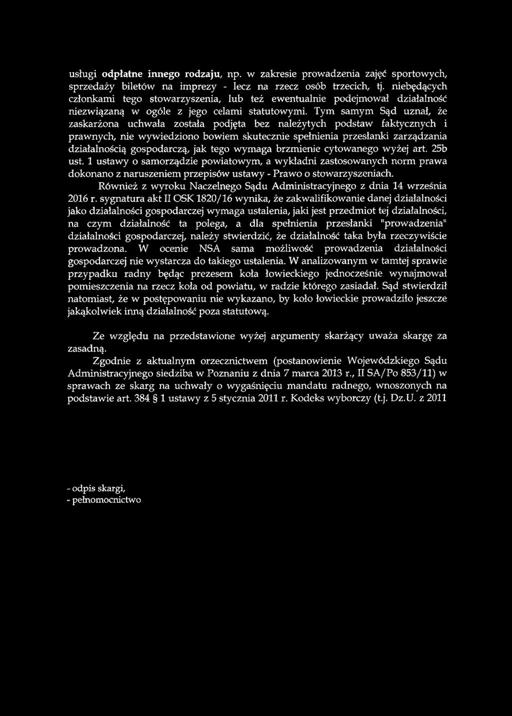 usługi odpłatne innego rodzaju, np. w zakresie prowadzenia zajęć sportowych, sprzedaży biletów na imprezy - lecz na rzecz osób trzecich, tj.