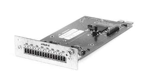 SKALOWALNY CYFROWY DŹWIĘKOWY SYSTEM OSTRZEGAWCZY Elementy konfigurowalne PN-EN 54-16 Karta procesorowa dla ABT-CU-8LCD ABT-xCPU Karta rozszerzeń audio ABT-xAudI-8 Jest to karta odpowiedzialna za