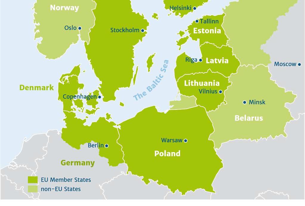 Łotwa, Estonia, Finlandia, Szwecja,