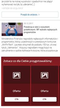 Mobile Retail Dniówka Format spójny ze specyfikacją ogólną dla Retail Dniówki 2.9. Reklama na poczcie mobilnej 2.9.1.