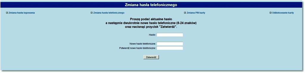 Rozdział 15 Konfiguracja 15.4. Zmiana hasła telefonicznego System def3000/ceb umożliwia zmianę hasła telefonicznego.