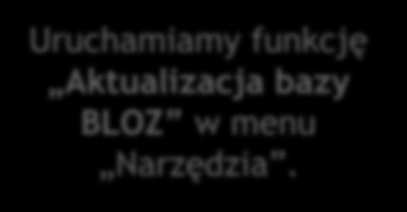 Apteka nie posiadająca dostępu do Internetu, baza BLOZ dostarczona na nośniku danych.