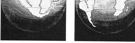 3 Rozpad Pangei - oryginalna ilustracja z pracy Alfreda Wegenera (1929) Fig.