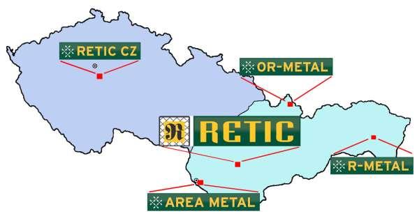 RETIC, s.r.o. Nové Sady 384 951 24 Nové Sady Tel: +421-37-7894162,7894233 Fa: +421-37-7777243 e-mail: retic@retic.sk web: www.retic.sk AREA METAL, s.r.o. Rovinka 392 900 41 Rovinka Tel.
