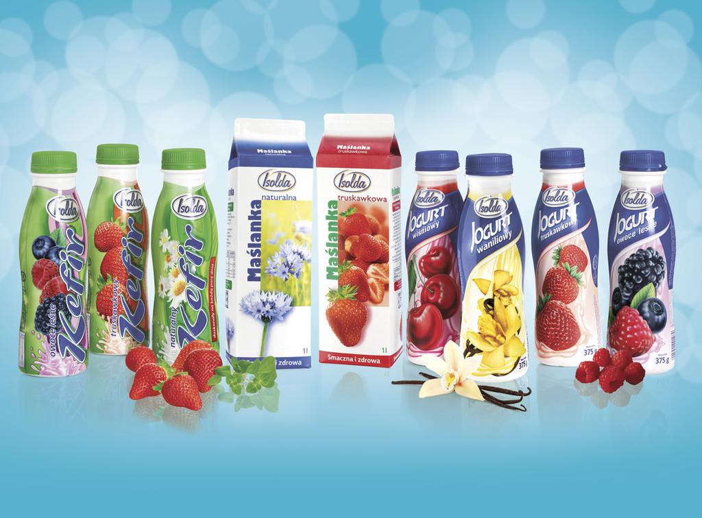 1 79 Kefir owocowy Isolda owoce leśne truskawkowy 375 g 4,77/1 kg Odkryj smak zdrowia w postaci pysznych