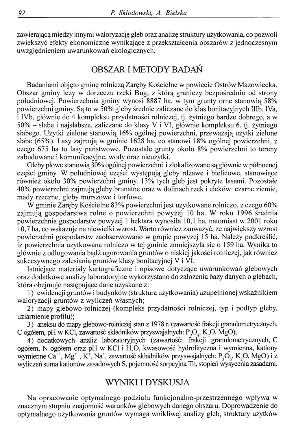 92 P. Skłodowski, A.