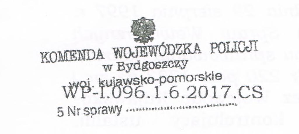 Przedmiotowy zakres kontroli: Wykonywanie przez strażników Straży Gminnej w Czernikowie czynności określonych w art. 12 ustawy z dnia 29 sierpnia 1997 r. o strażach gminnych (t.j. Dz. U. z 2016, poz.