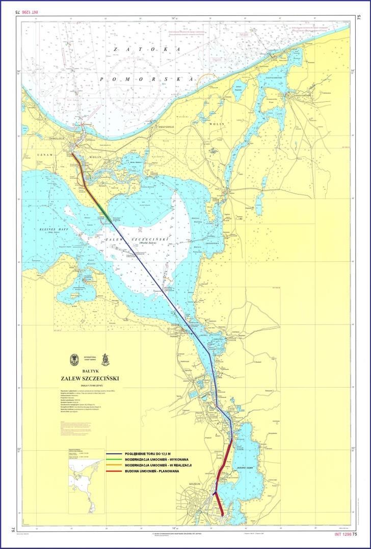 ACTUAL SHIPPING ROUTE SZCZECIN - ŚWINOUJŚCIE: Legth: 38 Mm