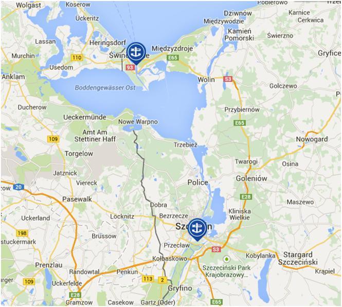 Necessity of redevelopment and dredging of Szczecin Świnoujście navigation channel / shipping route (discussed and negotiated since about 2010) up to 12,5 m
