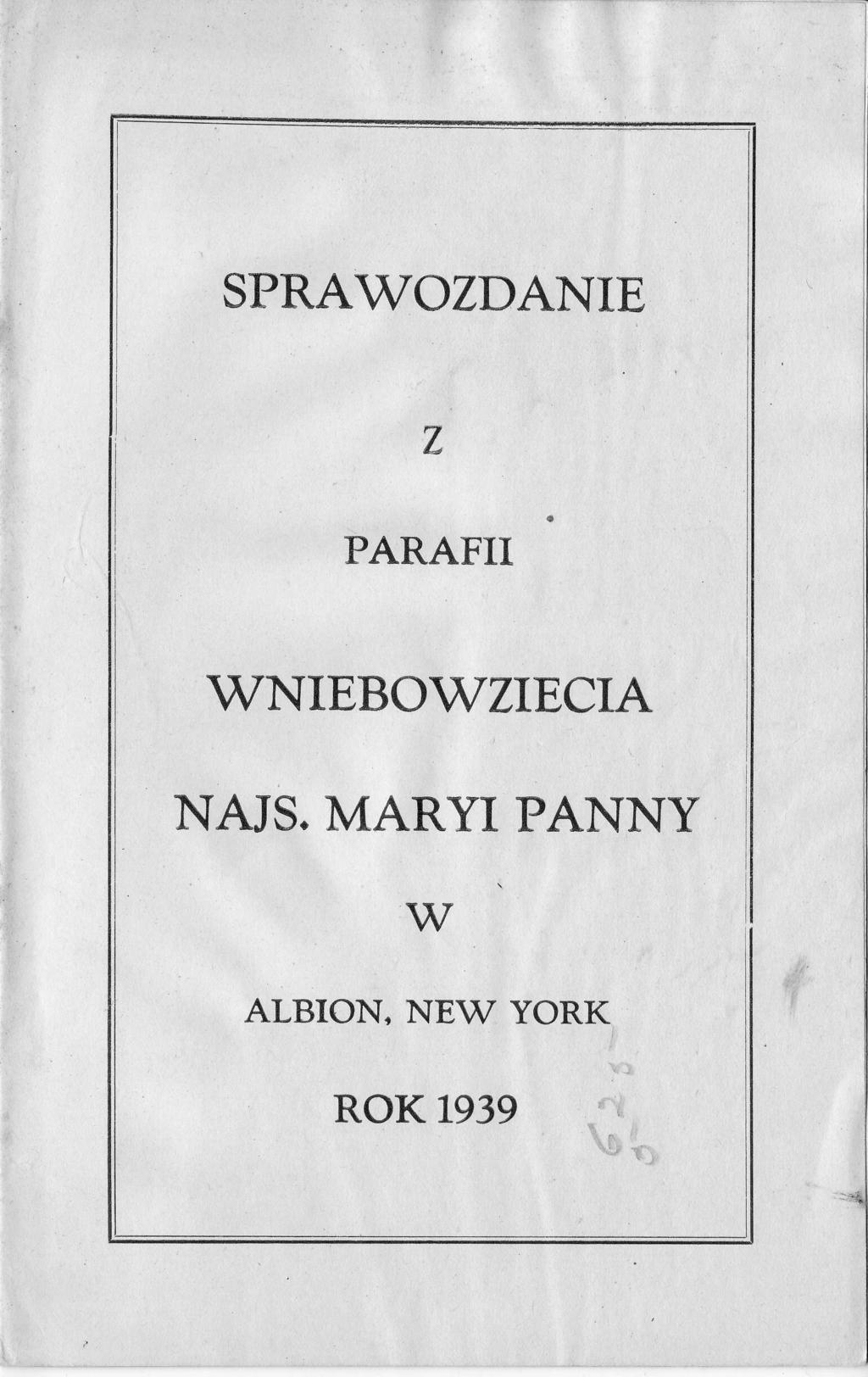 SPRAWOZDANIE PARAFII WNIEBO\VZTECTA NAJS.
