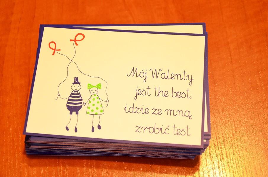 Zdjęcia: Akcja walentynkowa w ZSP im. St. Staszica w Wieruszowie 1.7.2 Kampania społeczna dla srodowisk medycznych Krajowego Centrum ds. AIDS pt. Znam rekomendację PTN AIDS. Zalecam Test na HIV.