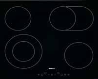 dziećmi Wskaźnik ciepła resztkowego HIC 64401 HDMC 32400 TX HDCC 32200 X HDCE 32201 X Płyta ceramiczna Szerokość 60 cm 4 pola grzejne Płyta ceramiczna domino Szerokość 30 cm 2 pola grzejne Płyta
