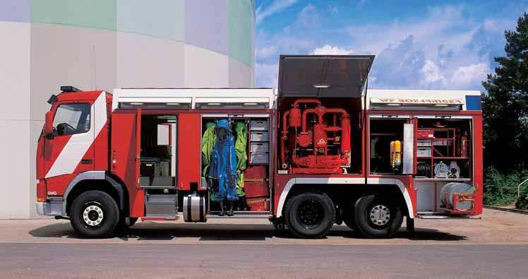 CięŜki samochód ratownictwa chemiczno ekologicznego z systemem próŝniowym, Boehringer Ingelheim / Niemcy RW-GWG-VAC / Volvo FH12/ 6x2/4 Obrotowa jednostka