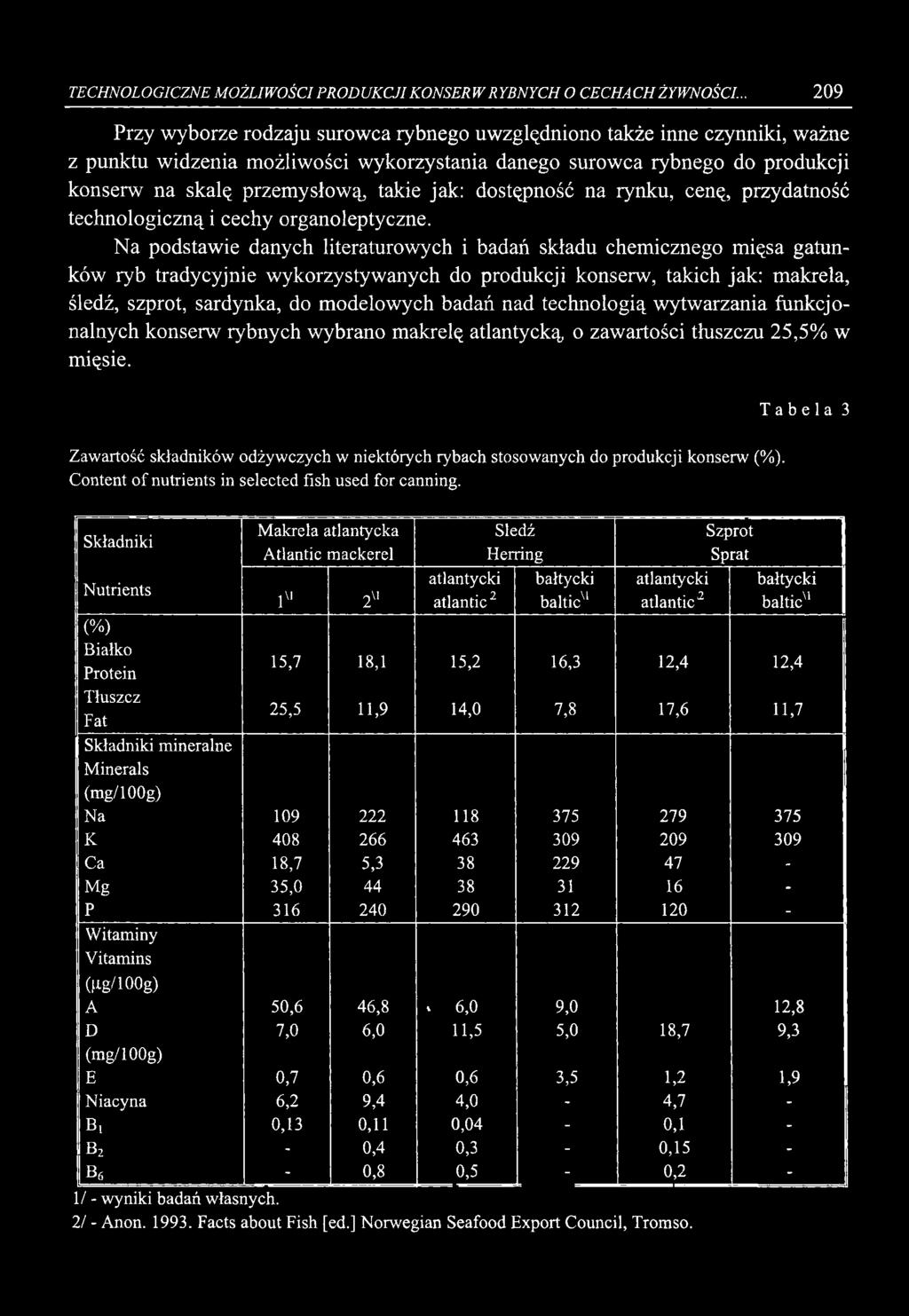 jak: dostępność na rynku, cenę, przydatność technologiczną i cechy organoleptyczne.